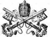 eraldry-emblemi-vaticano-tiara-e-chiave-come-simbolo-del-papa-incisione-del-legno-19th-secolo-storico-storico-corona-chiesa-cattolica-stemma-clipping-ritaglio-ritaglio-ritaglio-ritaglio-ritaglio-bjw4fd